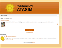 Tablet Screenshot of fundacionatasim.org